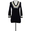Tory Burch - Navy & Cream Wool Sweater Sz XS
