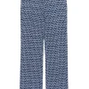 Tory Burch - Navy & White Printed Skinny Pants Sz 2