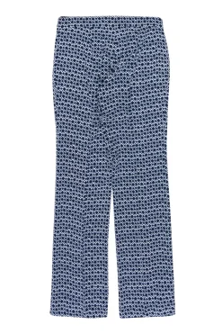 Tory Burch - Navy & White Printed Skinny Pants Sz 2