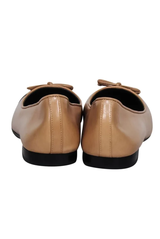 Tory Burch - Nude & Black Leather Ballet Flats Sz 8.5