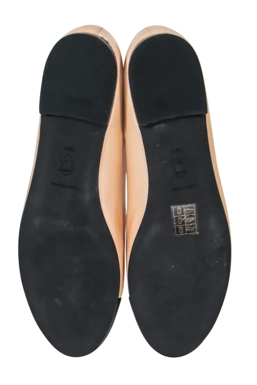 Tory Burch - Nude & Black Leather Ballet Flats Sz 8.5
