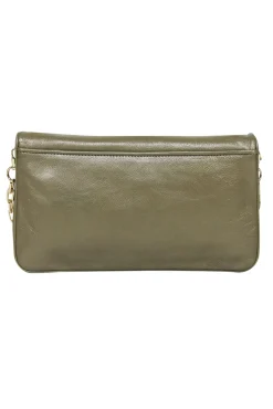 Tory Burch - Olive Green Fold-Over Leather 