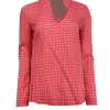 Tory Burch - Pink & Magenta Geometric Print Blouse Sz 2