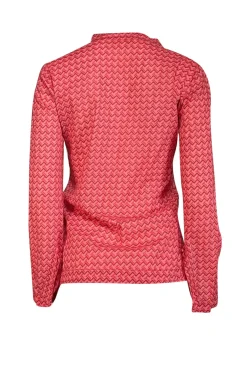 Tory Burch - Pink & Magenta Geometric Print Blouse Sz 2