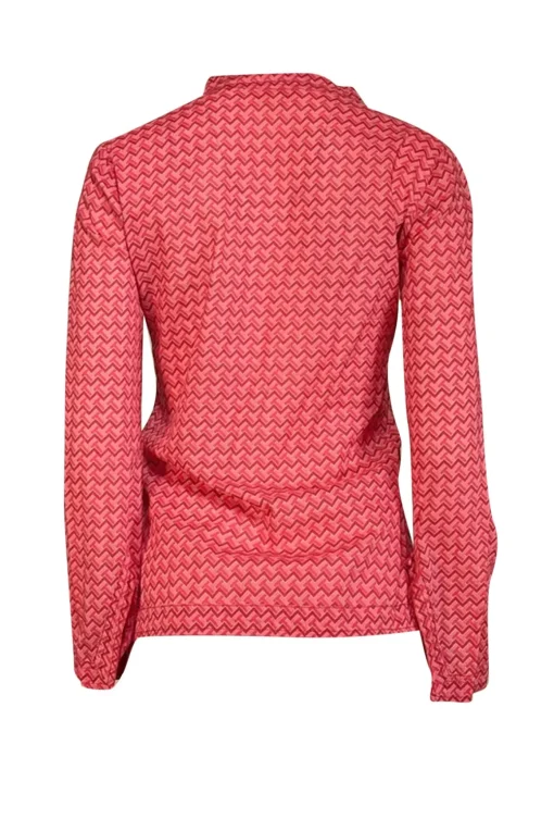 Tory Burch - Pink & Magenta Geometric Print Blouse Sz 2