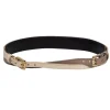 Tory Burch - Tan, Beige & Light Brown Colorblocked Double Buckle Belt Sz XXS