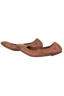 Tory Burch - Tan Leather Cap Toe Ballet Flats Sz 9