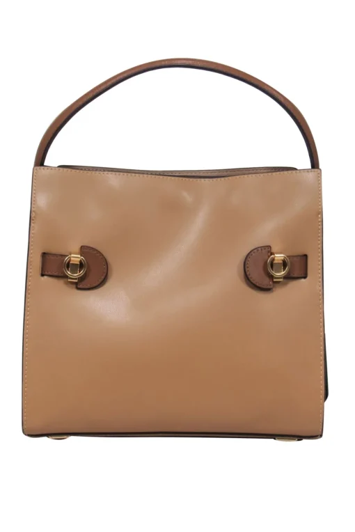 Tory Burch - Tan Leather Square Shoulder Bag