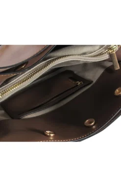 Tory Burch - Tan Leather Square Shoulder Bag