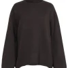 Totême - Dark Brown Oversized Cashmere Blend “Cambridge” Turtleneck Sweater Sz S
