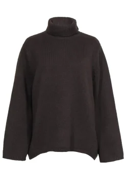 Totême - Dark Brown Oversized Cashmere Blend “Cambridge” Turtleneck Sweater Sz S