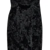 Tracy Reese - Black Strapless Velvet Dress Sz 4