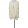Tracy Reese - Cream Textured Double Placket Cardigan Sz S