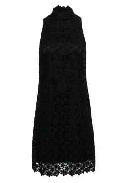 Trina Turk - Black Floral Lace Sleeveless Shift Dress Sz 4