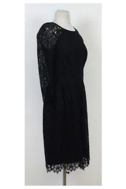 Trina Turk - Black Lace Fit & Flare Dress Sz 2