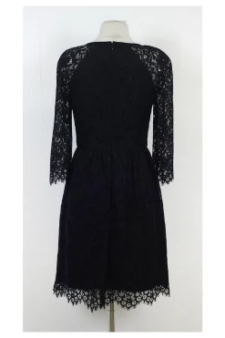 Trina Turk - Black Lace Fit & Flare Dress Sz 2