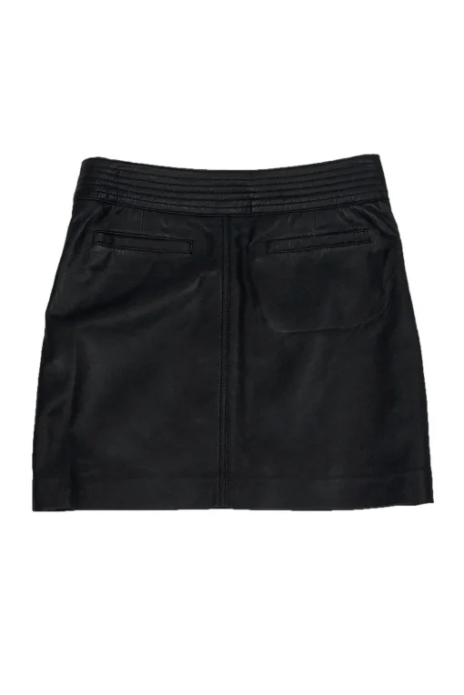 Trina Turk - Black Leather Miniskirt Sz 0