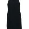 Trina Turk - Black Sleeveless Sheath Dress w/ Rhinestone Trim Sz M