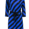 Trina Turk - Blue & Black Stipe Knit Dress Sz L