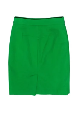 Trina Turk - Bright Green Textured Pencil Skirt Sz 2