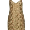 Trina Turk - Gold Metallic Sleeveless Mini Dress Sz 4