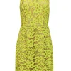 Trina Turk - Neon Yellow Lace Fit & Flare Dress Sz 10