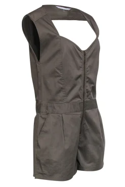 Trina Turk - Olive Green Utilitarian Romper Sz 12