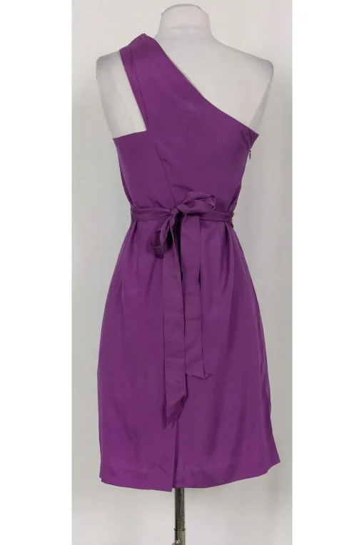 Trina Turk - One Shoulder Purple Silk Dress Sz 2