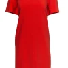 Trina Turk - Orange Short Sleeve Shift Dress Sz 12