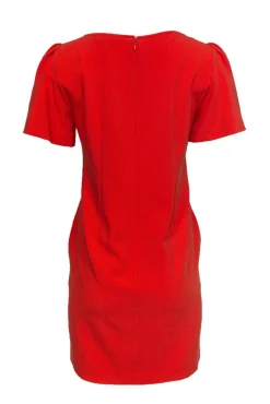 Trina Turk - Orange Short Sleeve Shift Dress Sz 12