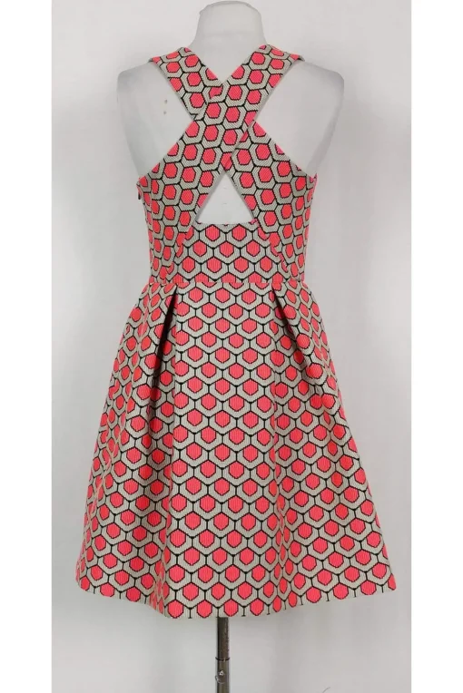 Trina Turk - Pink & White Fit & Flare Sz 4