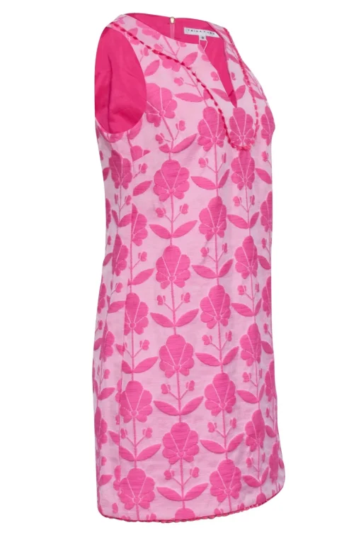 Trina Turk - Pink Floral Brocade Shift Dress Sz 8
