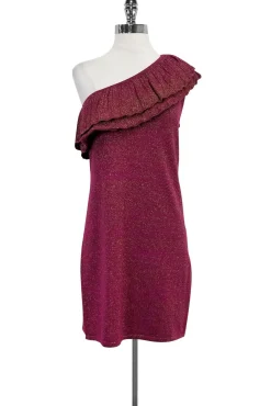 Trina Turk - Pink One Shoulder Dress Sz M