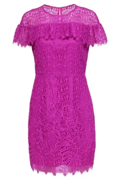 Trina Turk - Purple Lace Cap Sleeve Dress Sz 6