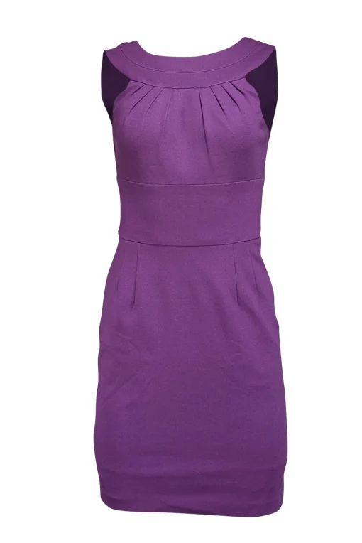 Trina Turk - Purple Sleeveless Sheath Dress Sz 4