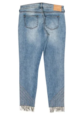 True Religion - Light Wash Beaded & Rhinestone Embellished Skinny Jeans Sz 29