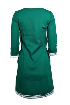Tuckernuck - Green Shift Dress w/ White Embroidery Sz XXS