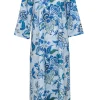Tuckernuck - Light Blue Floral Print "Jamie" Long Sleeve Maxi Dress Sz S