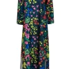 Tuckernuck - Navy & Multicolor Floral Print Maxi Dress Sz S