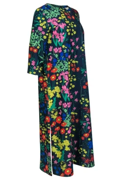 Tuckernuck - Navy & Multicolor Floral Print Maxi Dress Sz S