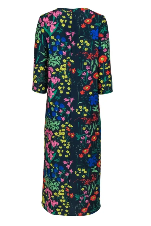 Tuckernuck - Navy & Multicolor Floral Print Maxi Dress Sz S