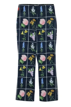 Tuckernuck - Navy w/ Multicolor Floral Print Cropped Pants Sz S