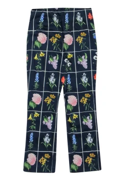 Tuckernuck - Navy w/ Multicolor Floral Print Cropped Pants Sz S
