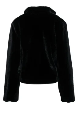 Tularosa - Black Faux Fur Open Coat Sz XS