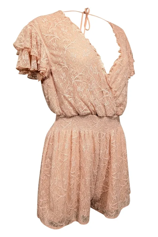 Tularosa - Blush Pink Lace Romper Sz XXS