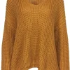 Tularosa - Mustard Chunky Knit Oversized Sweater Sz S