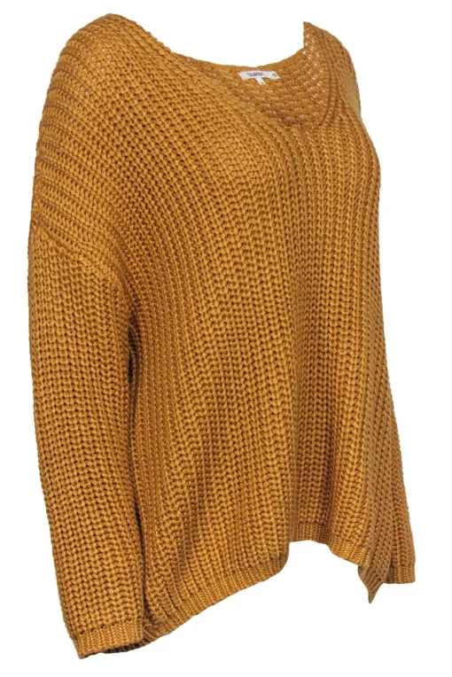 Tularosa - Mustard Chunky Knit Oversized Sweater Sz S