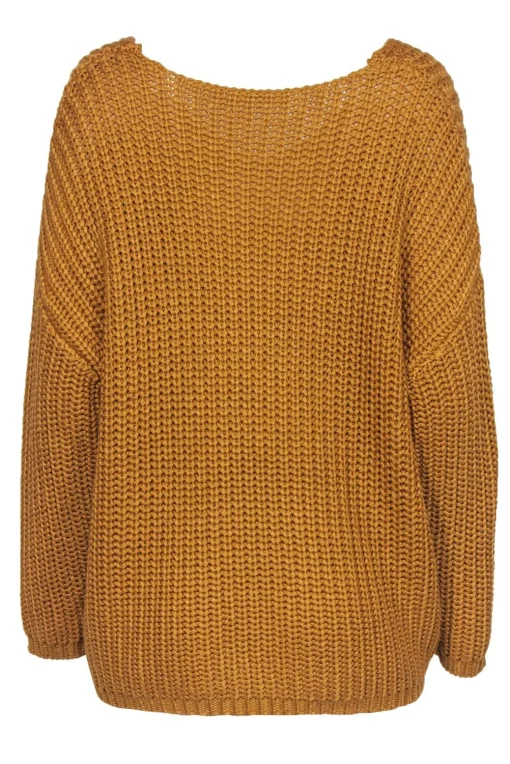 Tularosa - Mustard Chunky Knit Oversized Sweater Sz S