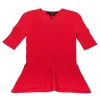 TY-LR - Rust Orange Odessa Knit Top Sz XS