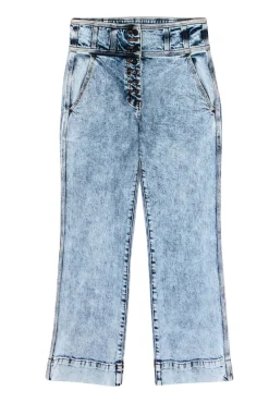 Ulla Johnson - Light Acid Wash Button Fly High-Waist Straight Leg “Ellis” Jeans Sz 6